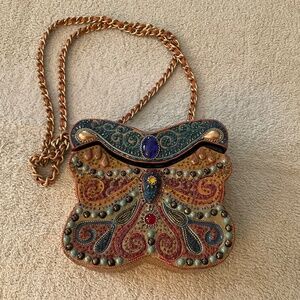 Vintage Y2K Mary Frances Paper Mache Crossbody Bag - Very Gently Used!